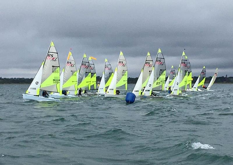 RS Feva racing at Royal Lymington - photo © David Earl