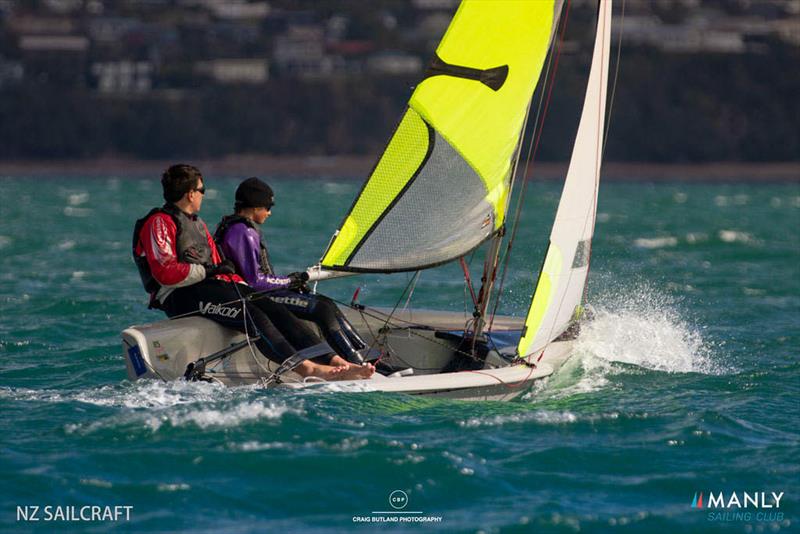 2021 RS Feva NZ National Championships, Manly Sailing Club - April 2021 photo copyright Craig Butland taken at Manly Sailing Club and featuring the RS Feva class