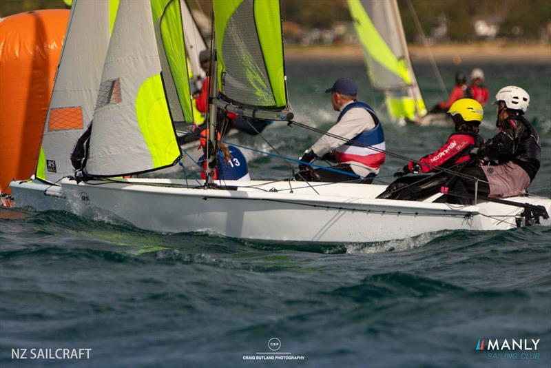 2021 RS Feva NZ National Championships, Manly Sailing Club - April 2021 photo copyright Craig Butland taken at Manly Sailing Club and featuring the RS Feva class