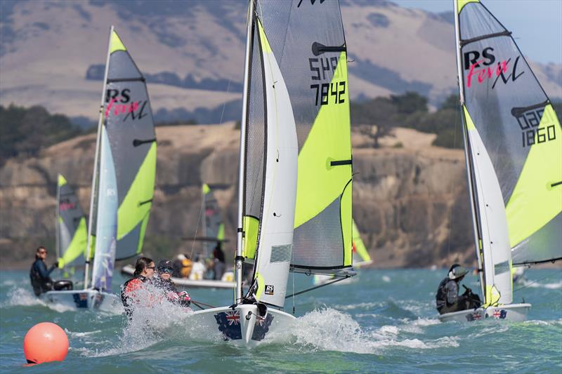 RS Fevas racing in the SailGP Inspire program - Lyttelton - March 22, 2024 - photo © Justin Mitchell