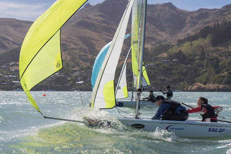 RS Fevas racing in the SailGP Inspire program - Lyttelton - March 22, 2024 - photo © Justin Mitchell