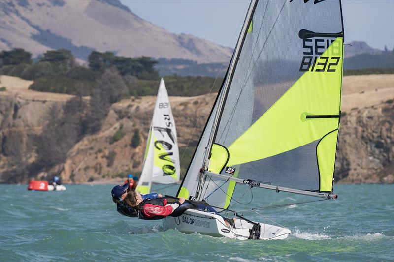 RS Fevas racing in the SailGP Inspire program - Lyttelton - March 22, 2024 - photo © Justin Mitchell