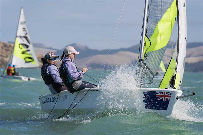 RS Fevas racing in the SailGP Inspire program - Lyttelton - March 22, 2024 - photo © Justin Mitchell