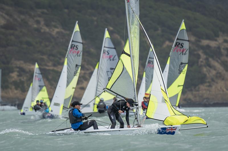 RS Fevas racing in the SailGP Inspire program - Lyttelton - March 23, 2024 - photo © Justin Mitchell