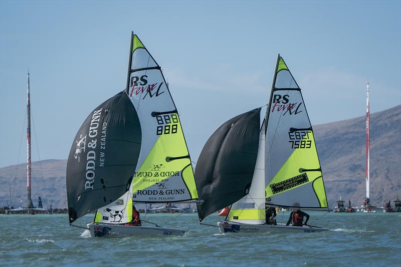 RS Fevas racing in the SailGP Inspire program - Lyttelton - March 23, 2024 - photo © Justin Mitchell