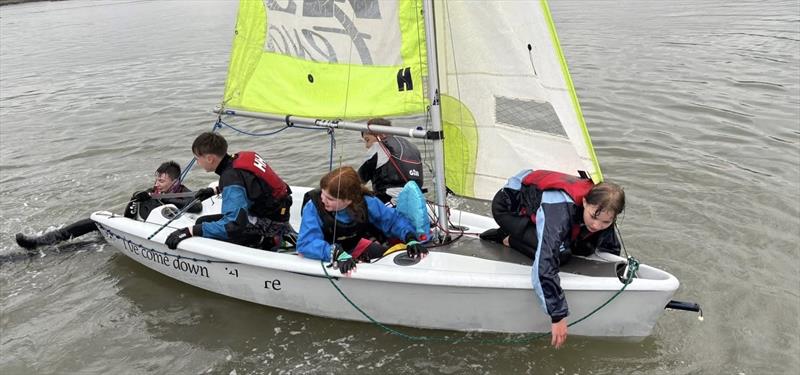 Solway Yacht Club Easter Eggstravaganza photo copyright Hilary O'Dwyer taken at Solway Yacht Club and featuring the RS Feva class
