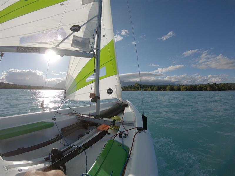 RS Quest sailing on Lake Ruataniwha near Twizel.in the Mackenzie Country photo copyright Thompson Family taken at  and featuring the RS Quest class