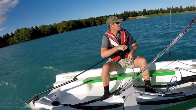 RS Quest sailing on Lake Ruataniwha near Twizel.in the Mackenzie Country - photo © Thompson Family