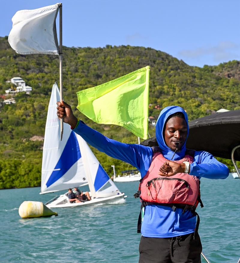 Senior Instructor and Race Officer Xavier Athill - photo © Ed Gifford