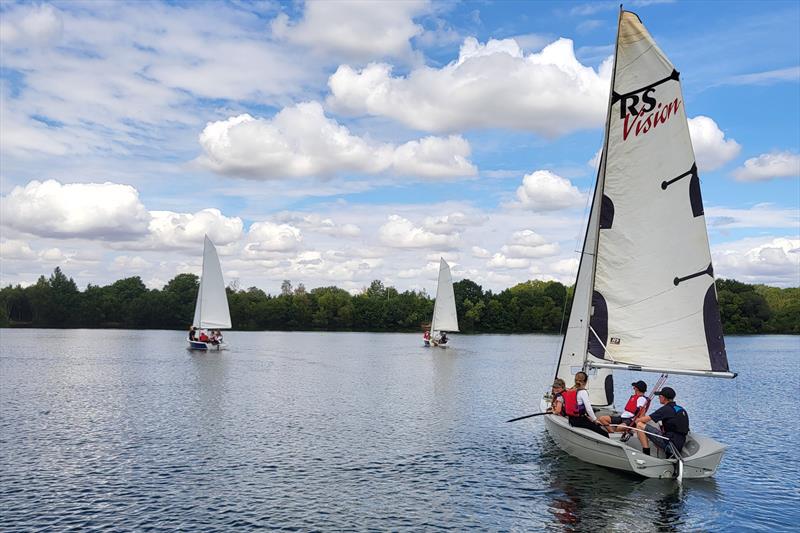 One of the 'See Sailing Your Way' sessions for the visually impaired at Spinnaker SC photo copyright SSC taken at Spinnaker Sailing Club and featuring the RS Vision class