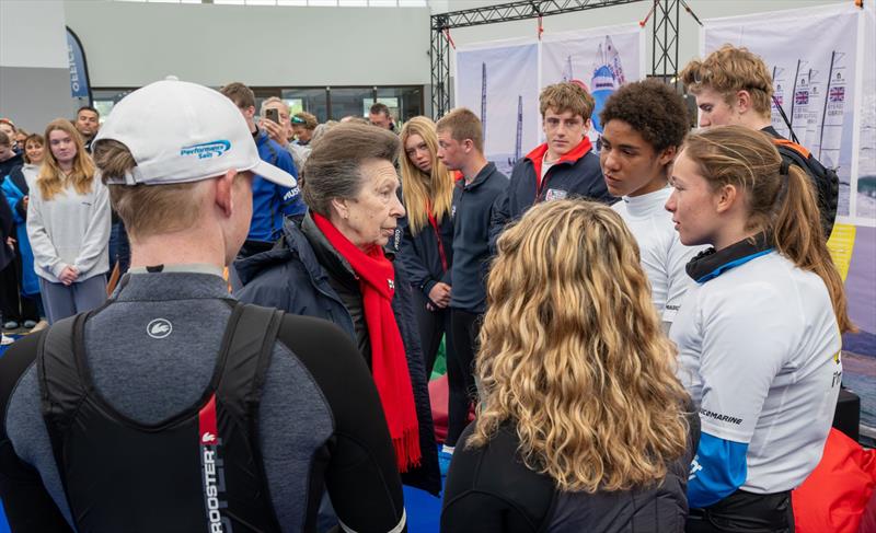 HRH The Princess Royal visits the RYA Youth Nationals - photo © PKC Media / Royal Yachting Association