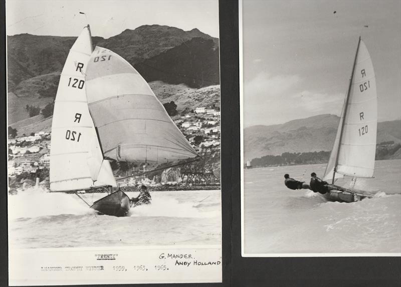 Frenzy three times winner Leander Trophy - R class photo copyright Mander Family Archives taken at Pleasant Point Yacht Club and featuring the  class