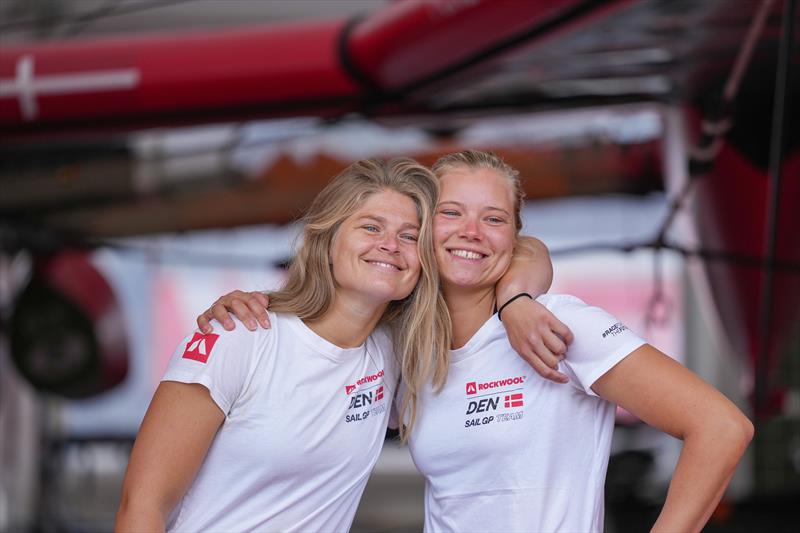 Katja Salskov-Iversen and Anne-Marie Rindom from Denmark SailGP Team  - photo © Thomas Lovelock/SailGP