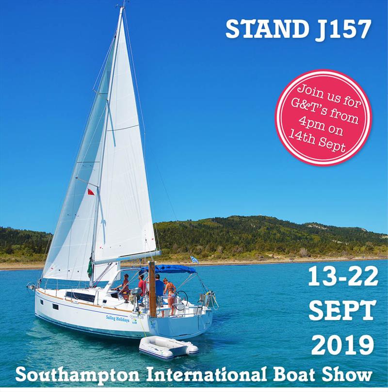Visit Sailing Holidays at the Southampton International Boat Show photo copyright Sailing Holidays taken at  and featuring the  class