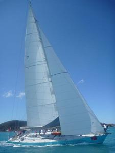 Charter yacht, Hammer, seen here sailing among the Whitsunday Islands, will be renewing old rivalries at this month’s Audi Hamilton Island Race Week photo copyright Prosail taken at  and featuring the  class