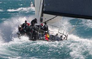 Shogun hammers downwind, Audi Hamilton Island Race Week 2011 photo copyright Crosbie Lorimer http://www.crosbielorimer.com taken at  and featuring the  class