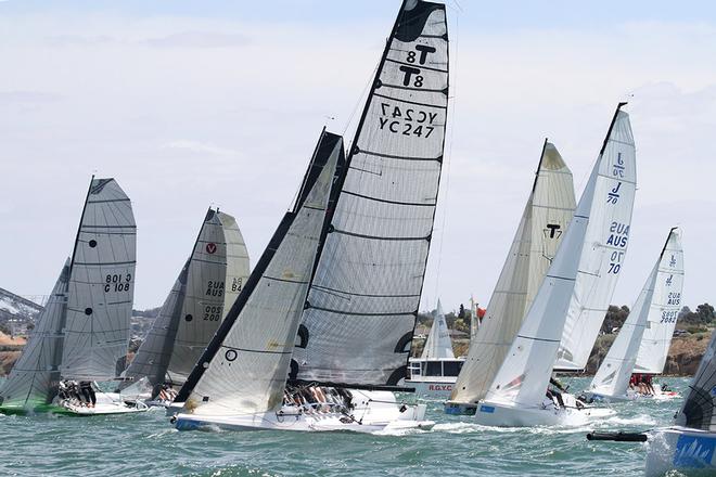 Sports boat fleet get underway - Festival of Sail 2014 © Teri Dodds/ Festival of Sails http://www.festivalofsails.com.au/