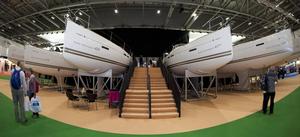 Sun Odyssey yachts on the Jeanneau stand at the London Boat Show 2014, ExCeL, London. photo copyright onEdition http://www.onEdition.com taken at  and featuring the  class