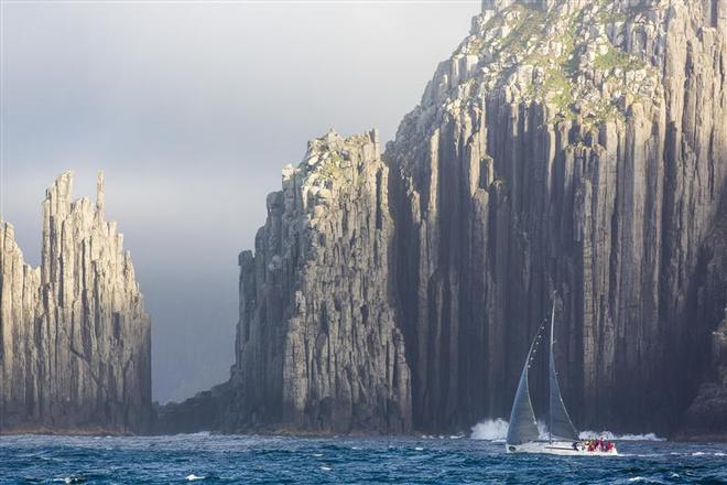 David Forbes' Merlin (AUS) sailing off Tasman Island  - Rolex Sydney Hobart Yacht Race 2014. ©  Rolex/Daniel Forster http://www.regattanews.com