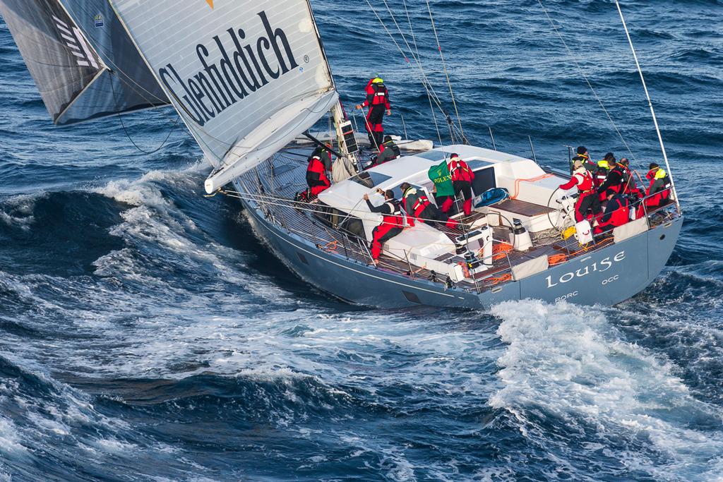 Louise, Sail n: GBR72L, Bow n: 92, Design: Berret Racapeau, Owner: SY Bougainville Limited, Skipper: Grant Gordon - Rolex Sydney Hobart Yacht Race 2014. ©  Rolex / Carlo Borlenghi http://www.carloborlenghi.net