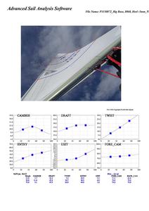 North Sails Etchells one-design radial main analysed at 16 knots TWS. - Etchells Australasian Winter Championship 2014 photo copyright North Sails Australia http://www.northsails.com.au taken at  and featuring the  class