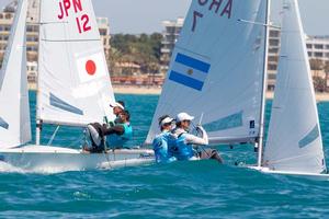 2014 ISAF Sailing World Cup Mallorca - 470 Men medal race photo copyright Thom Touw http://www.thomtouw.com taken at  and featuring the  class
