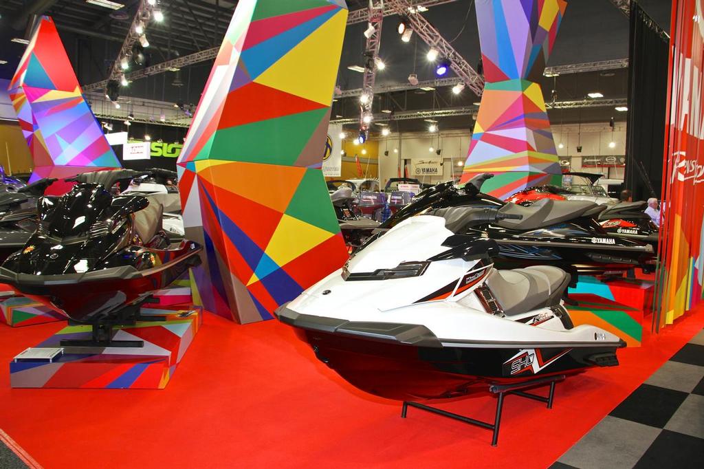Yamaha stand - Hutchwilco NZ Boat Show 2014 - Day 2 photo copyright Richard Gladwell www.photosport.co.nz taken at  and featuring the  class