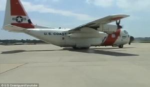 Air support: A U.S HC-130 Hercules sets off as the search for the Cheeki Rafiki resumes. - Has the Cheeki Rafiki been found? Debris spotted by volunteers in Atlantic near where yacht carrying British sailors disappeared photo copyright U.S Coast Guard/Youtube taken at  and featuring the  class