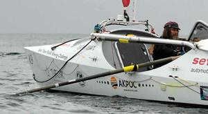 Konyukhov looking weary at triumphant arrival photo copyright  SW taken at  and featuring the  class