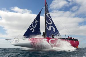 Team SCA Volvo Ocean 65 training off Puerto Calero Lanzarote. photo copyright Rick Tomlinson / Team SCA taken at  and featuring the  class