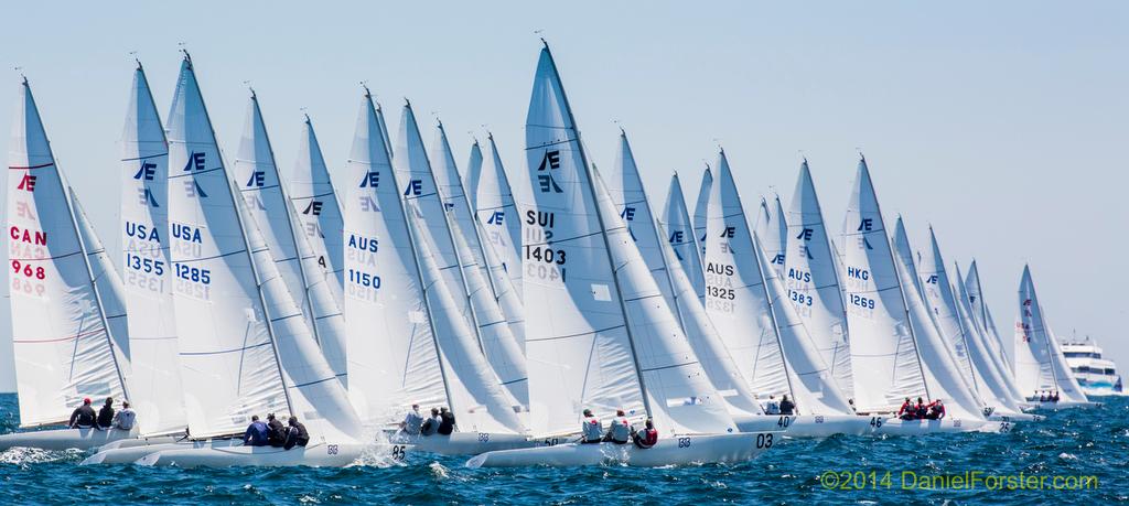 Start-line 2014 Etchells World Championship<br />
 © Daniel Forster http://www.DanielForster.com