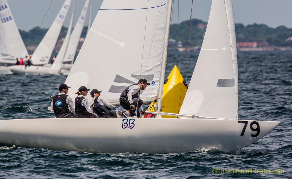 Bill Hardesty / Taylor Canfield / Stephanie Roble / Marcus Eagan<br />
<br />
2014 Etchells World Championship<br />
 © Daniel Forster http://www.DanielForster.com