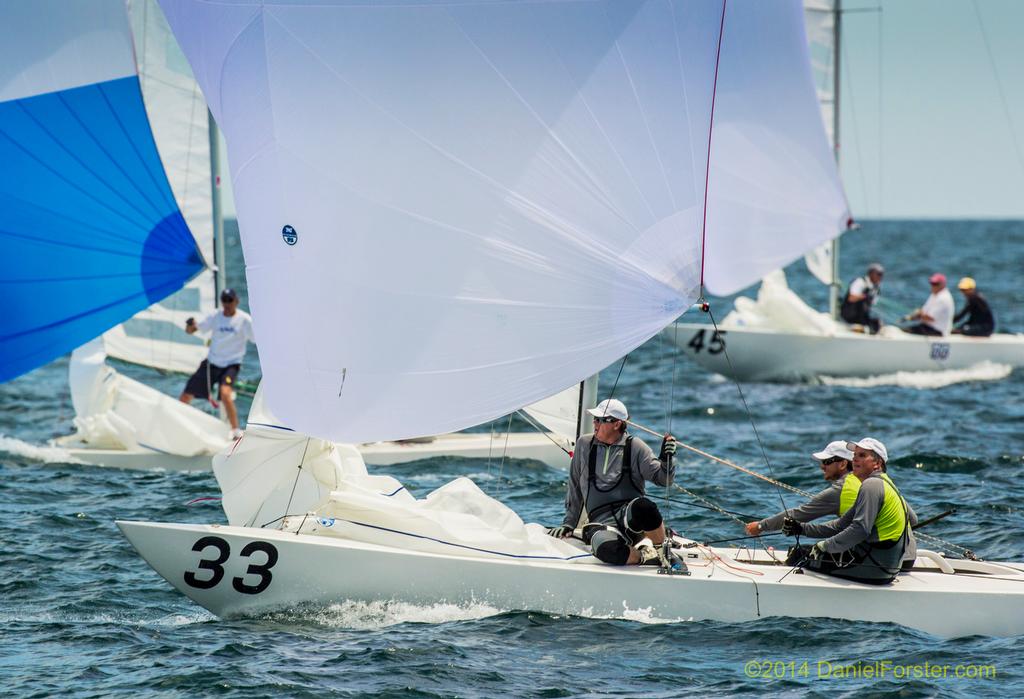 2nd: Ante Razmilovic / Chris Larson / Stuart Flinn	<br />
2014 Etchells World Championship<br />
 © Daniel Forster http://www.DanielForster.com