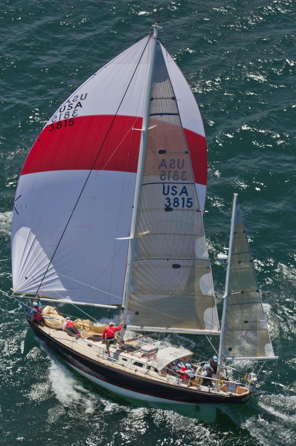 Actaea, a Hinckley Bermuda 40 yawl, under full sail - 2014 Newport Bermuda Race photo copyright Daniel Forster/PPL taken at  and featuring the  class