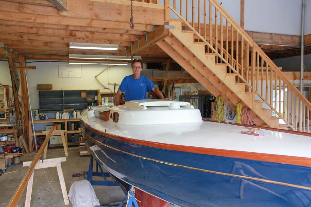 Charles Wenneker has evolved his custom woodwork business from creating kitchen cabinetry to now working almost exclusively on boat woodwork. © Terri Hodgson