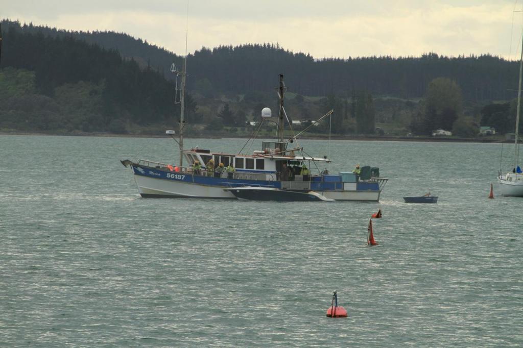  - Small boat fire off Waitangi, Bay of Islands © Steve Western www.kingfishercharters.co.nz