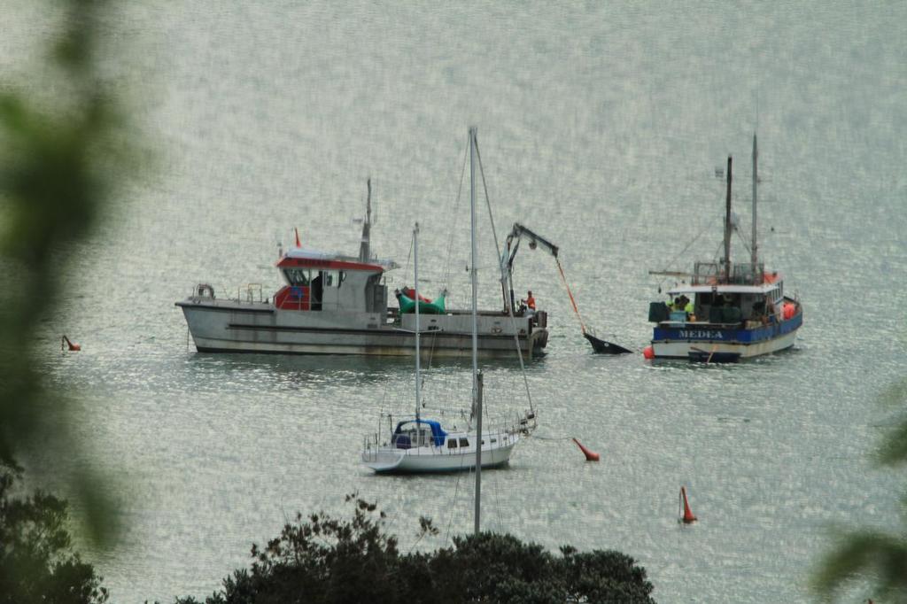  - Small boat fire off Waitangi, Bay of Islands © Steve Western www.kingfishercharters.co.nz