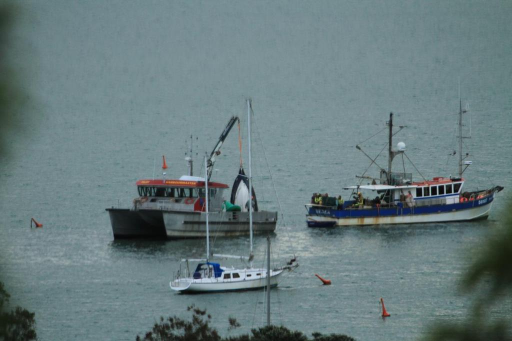  - Small boat fire off Waitangi, Bay of Islands © Steve Western www.kingfishercharters.co.nz