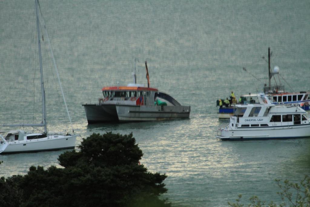  - Small boat fire off Waitangi, Bay of Islands © Steve Western www.kingfishercharters.co.nz