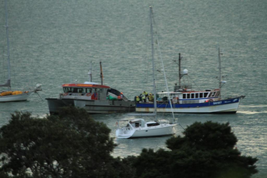  - Small boat fire off Waitangi, Bay of Islands © Steve Western www.kingfishercharters.co.nz