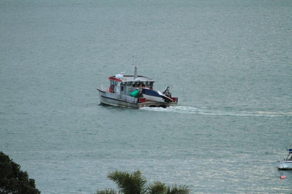  - Small boat fire off Waitangi, Bay of Islands © Steve Western www.kingfishercharters.co.nz