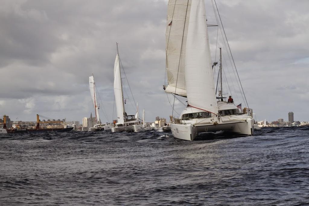 ARC+ Cape Verde sets sail from Las Palmas de Gran Canaria. © World Cruising Club http://www.worldcruising.com