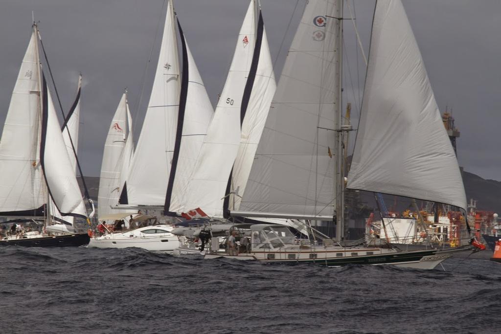 ARC+ Cape Verde sets sail from Las Palmas de Gran Canaria. © World Cruising Club http://www.worldcruising.com