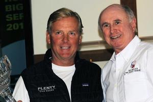 2014 Rolex Big Boat Series, prizegiving - Farr 40 RBBS winner Alex Roepers with Tink Chambers of Farr photo copyright Chuck Lantz http://www.ChuckLantz.com taken at  and featuring the  class