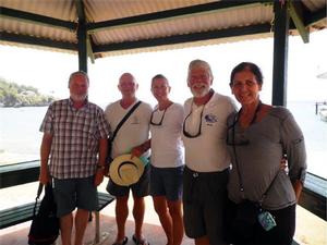 First crews ashore in Christmas Island photo copyright World Cruising Club http://www.worldcruising.com taken at  and featuring the  class