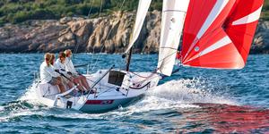 J70 in champagne sailing conditions photo copyright SW taken at  and featuring the  class