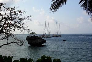 Some boats from the World ARC fleet in Christmas Island photo copyright World Cruising Club http://www.worldcruising.com taken at  and featuring the  class