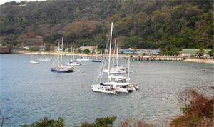 World ARC fleet at Christmas Island photo copyright World Cruising Club http://www.worldcruising.com taken at  and featuring the  class