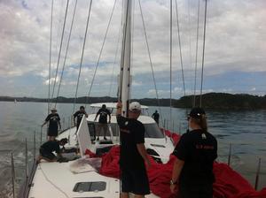  - Doyles Sails aboard Bliss, Millenium Cup 2015, Bay of Islands photo copyright Doyle Sails NZ taken at  and featuring the  class