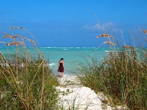 Taking in the first white sand beach. - Eleuthera, Bahamas - A tiny chain of islands photo copyright Clarity Nicoll taken at  and featuring the  class